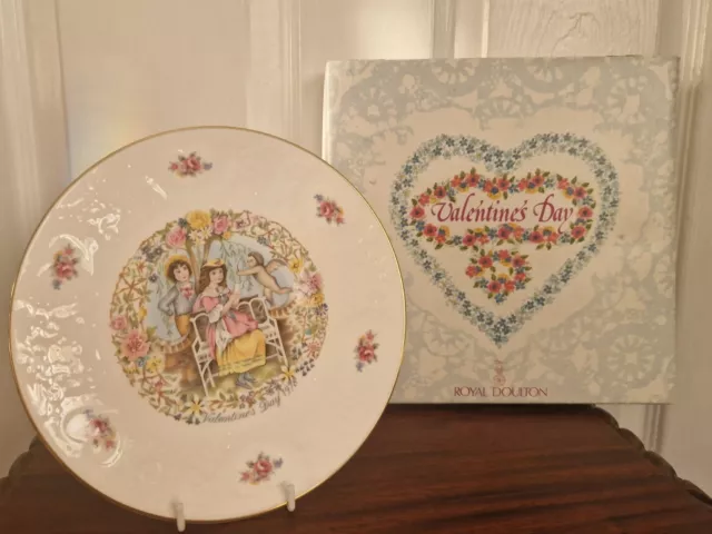 Royal Doulton 1978 Valentines Day My Valentine Cabinet Display Plate Boxed