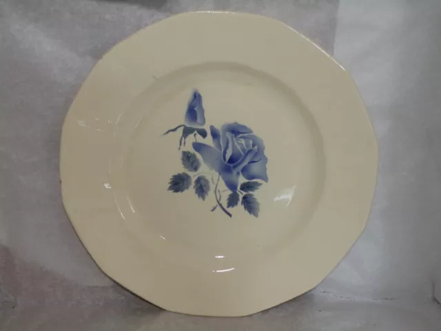 2 Anciens plats  Digoin Sarreguemines rose bleue