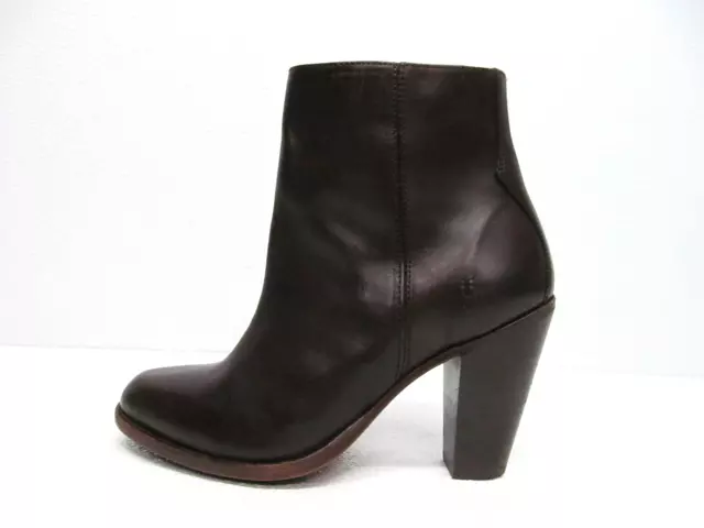 Frye Jenny Bootie Burgundy Brown Leather Zip Women's size 7.5B