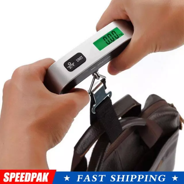 110 lb/50Kg Digital Luggage Scale Electronic LCD Suitcase Small Portable S0U4