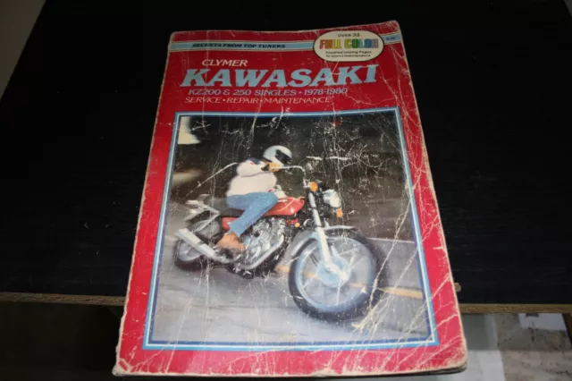 Clymer Kawasaki KX200 and 250 service repair manual.