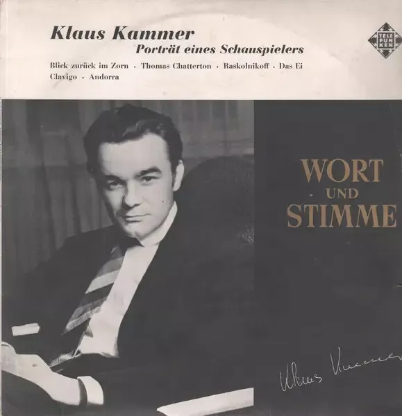 LP Klaus Kammer Portrait eines Schauspielers - Wort und Stimme Telefunken