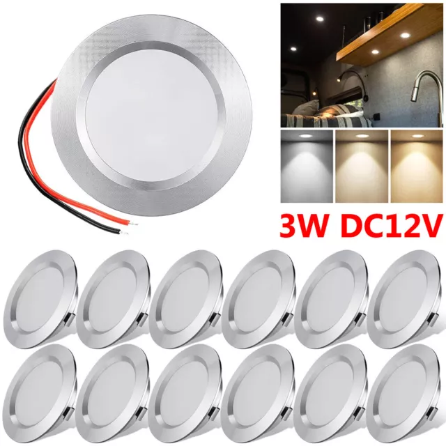 Recessed LED Ceiling Lights Downlights Ultra Slim Flat Panel Spot Lights Lamps