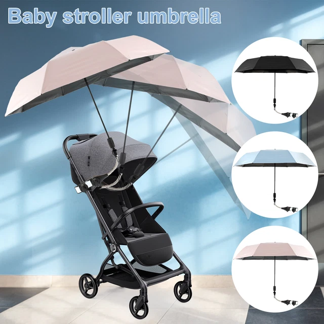 Qenwkxz Baby Stroller Umbrella Adjustable Stroller Parasol With Clamp