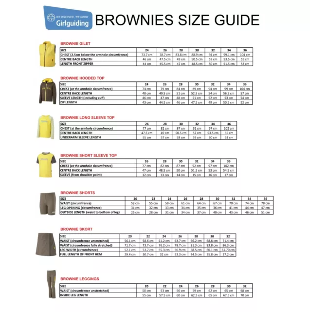 New Brownie Uniform Top Hoodie Gilet T-Shirt Leggings Skort Cap Sash Shorts 2