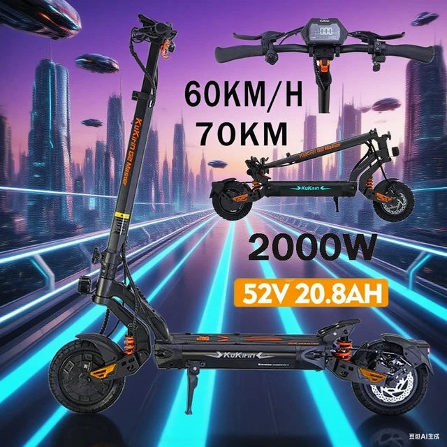 140 -Présentaton et test trottnette électrque Kukrn G2Master