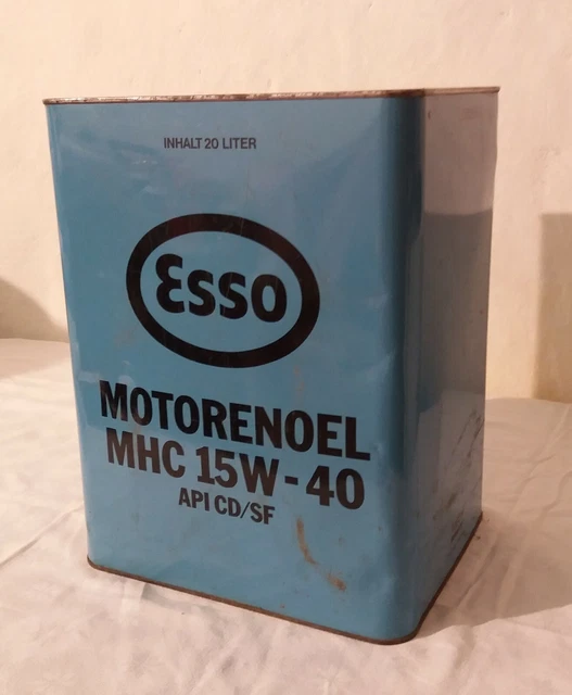 Schöne große Dose Kanister Esso Motorenoel 20 Liter
