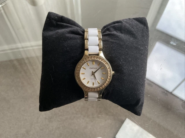 Dkny ceramic watch 2025 white