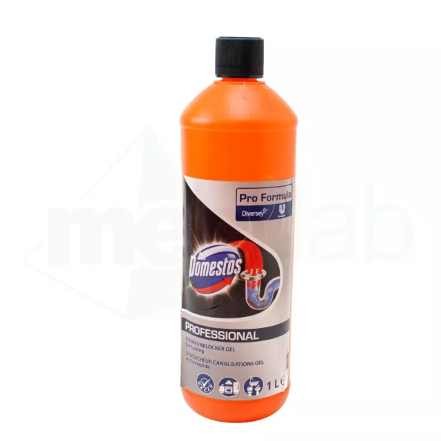 Sbloccante Gel Per Scarichi Professionale Pro Formula Sbloccante Domestos 1 LT 2