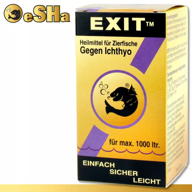 eSHa 20 ML Exit Contre Tous Pünktchen-krankheiten Deux Aquarienfischen