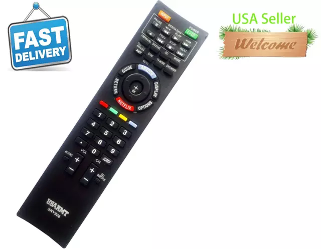 New Remote SNY906 Replaced For Sony TV/Blu-ray DVD player BDP-BX18 KDL-32BX321