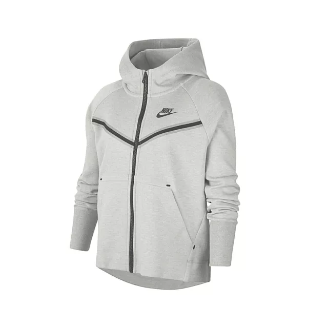 Nike Tech Pack Fleece Windrunner Full Zip Hoodie Girls Grey CZ2570 091 XS/S