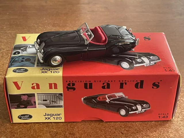 Corgi Vanguards, Jaguar Xk 120, In Black, 1/43 Scale Model Car..limited Edition.