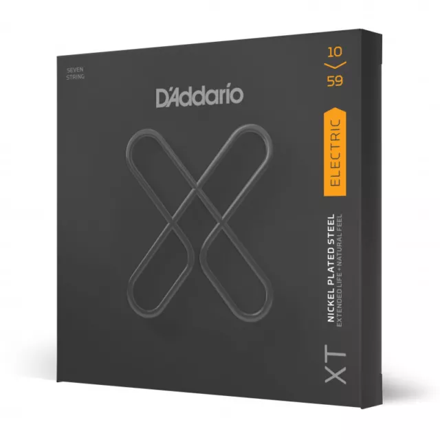 D'addario XTE1059 - Jeu de 7 cordes XT guitare électrique - Regular Light 10-59