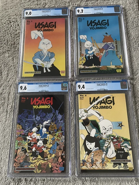 USAGI YOJIMBO 1 2 3 4 CGC GRADED COMIC LOT STAN SAKAI TMNT 1986 + Summer Special