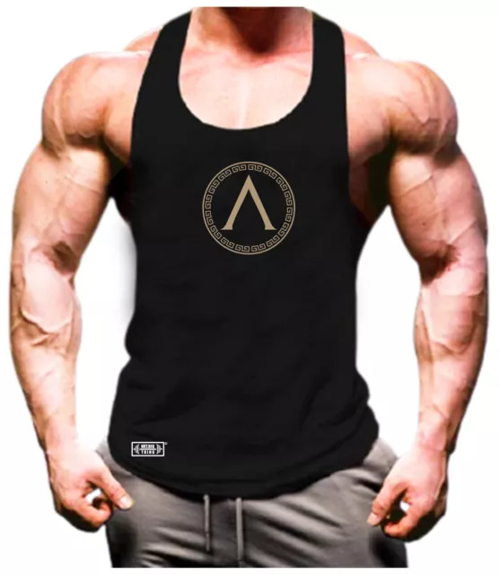 Spartan Shield Vest Gym Clothing Bodybuilding Training Workout Gymwear Tank Top