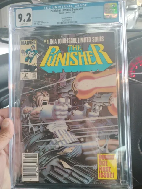 The Punisher Limited Series #1 Cgc 9.2 Newsstand Edition