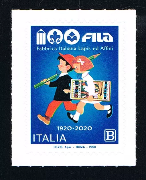 ITALIA 1 FRANCOBOLLO FILA FABBRICA DI LAPIS ED AFFINI 2020 nuovo** (BI12.591)