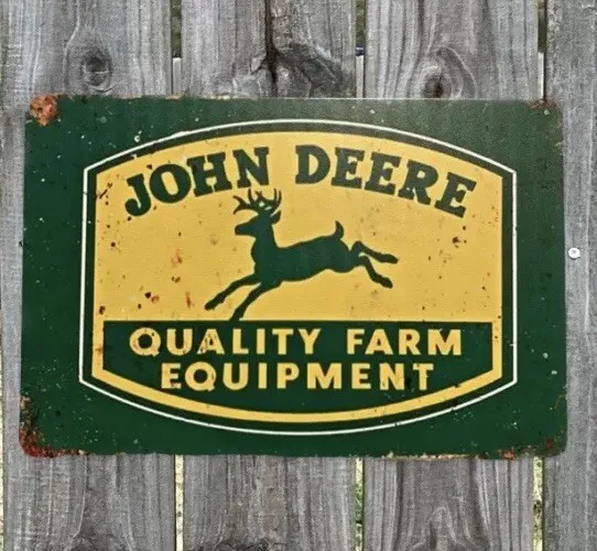 John Deere Farm Equipment Tin Sign! 8” x 11.75”