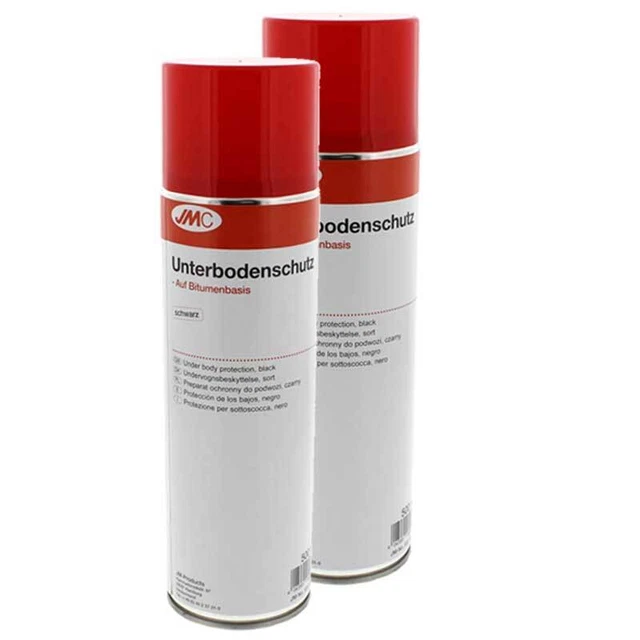 2 x Unterbodenschutz schwarz Bitumen 500ml JMC nicht Überlackierbar 5550011