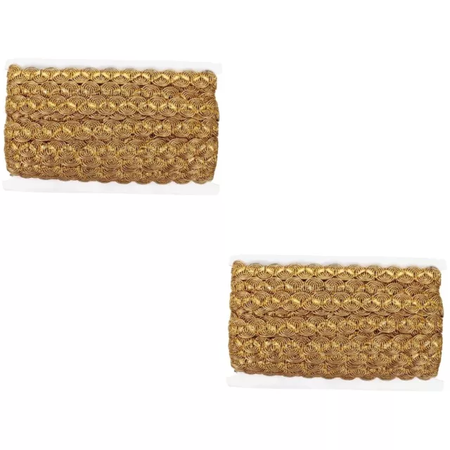 2 Pack Wavy Sequin Lace Kids Presents Hair Headbands Decorative Edge