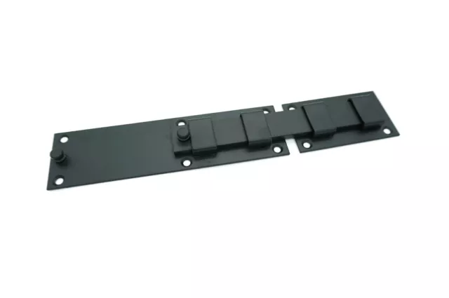 11" Black Iron Slide Bolt Shutter Slide Bolt Black Gate Latch Stainless Steel