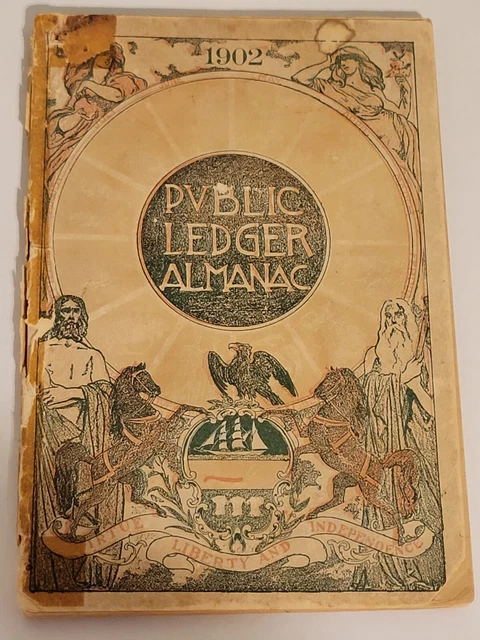 1902 Public Ledger (Philadelphia) Almanac Book - Nice Collectible - Pennsylvania