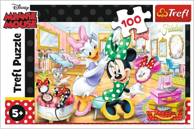 Puzzle 5+ DISNEY Minnie Maus & Daisy Duck im Friseursalon Kosmetikstudio TREFL