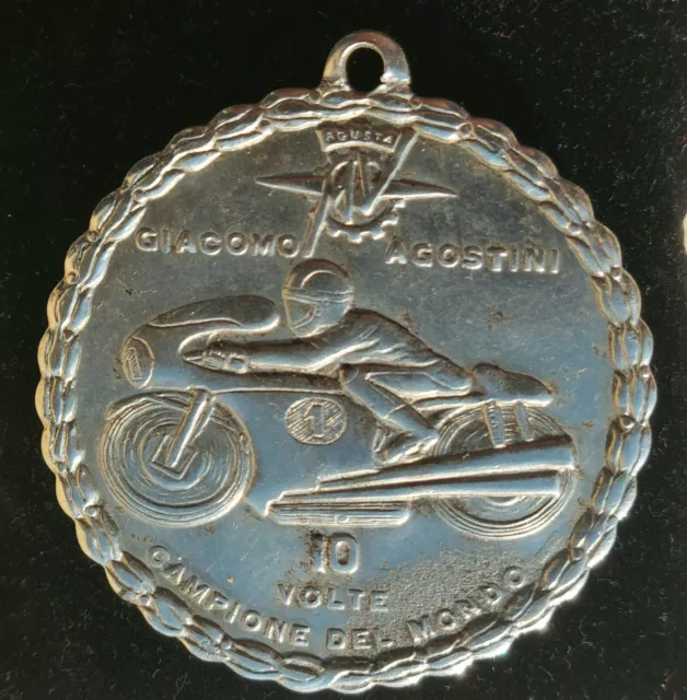 Giacomo Agostini 10 Volte Campione Del Mondo Medaglia Mm 55 Moto Motociclismo