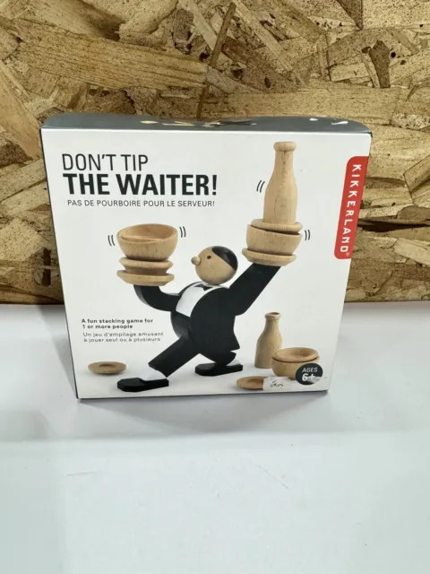 Don't Tip The Waiter! Fun Stacking Game Kikkerland