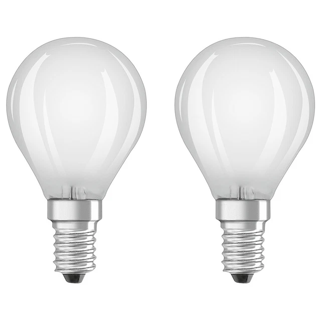 2 x Osram LED Filament Tropfen 2,5W = 25W E14 matt 250lm Kugel warmweiß 2700K