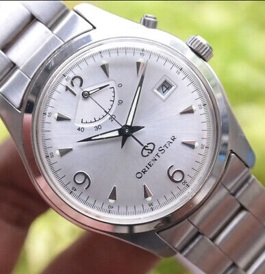 Rare Orient Star Power Reserve Automatic White Dial Great Condition ref EX0C-C0