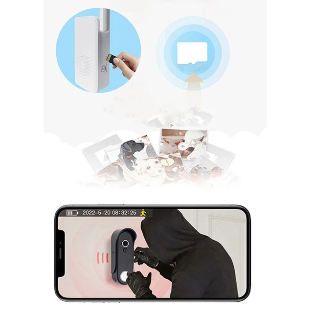 HD Wireless Video Doorbell With Camera, Smart Doorbell With Battery, 2-Way Audio