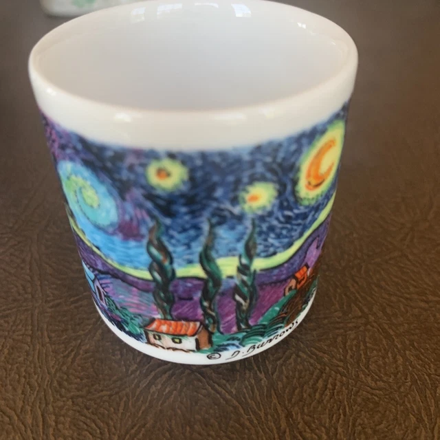 Chaleur Masters Van Gogh Starry Night Collection D. Burrows Sugar/Creamer 2 1/4”