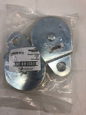 National Hardware #N220-020 Fixed Eye Pulley N220-020 3" Zinc Plated - 2 Pack