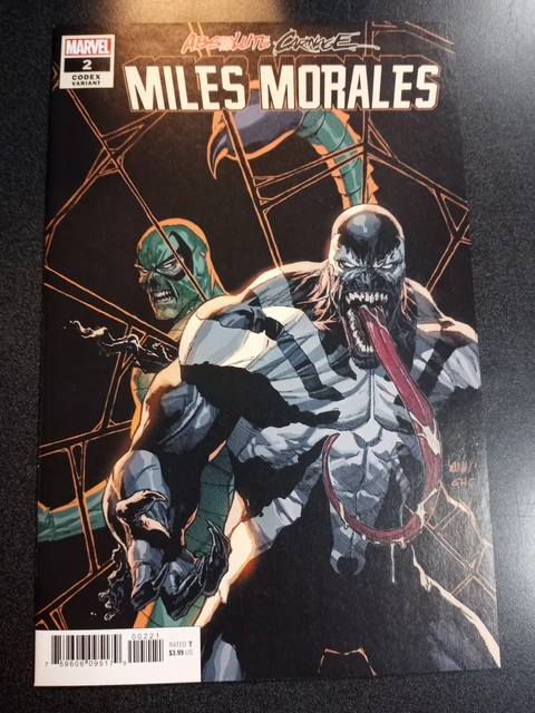 Absolute Carnage Miles Morales #2 1:25 Codex Variant Marvel Comic Book NM