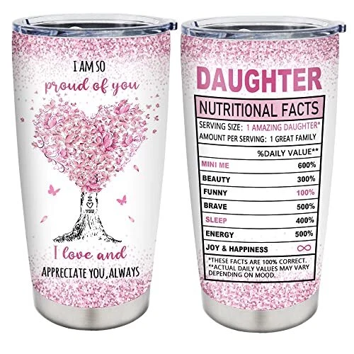 Gift from Mom Tumbler Gifts, Best Gifts fors from Mothers, to My 20oz Daughter