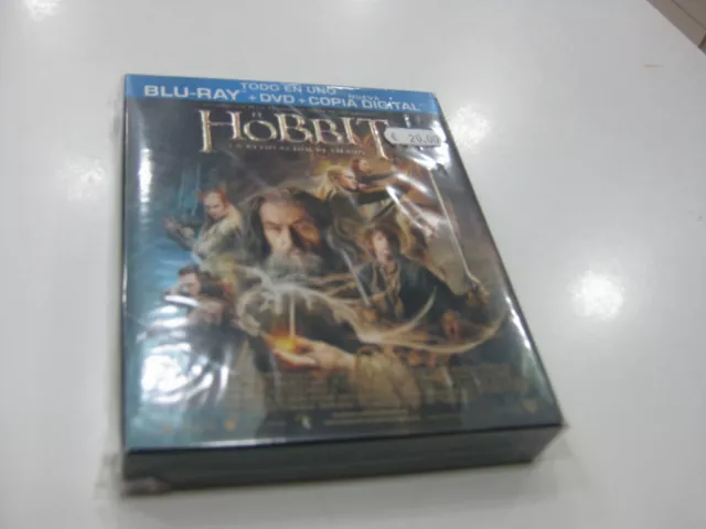 El Hobbit blu ray + DVD La Desolacion De Smaug Edition Avec Libro