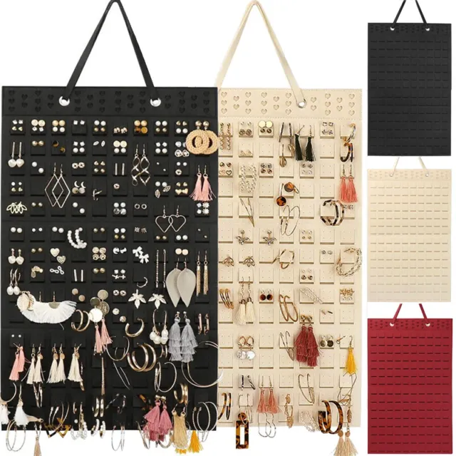 Earrings Hanging Organizer Wall Earring Holder Felt Jewelry Display Convenient /