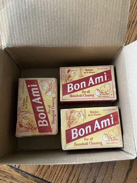 Vintage Bon Ami Bar Soap. For All Household Cleaning. 3 Bars