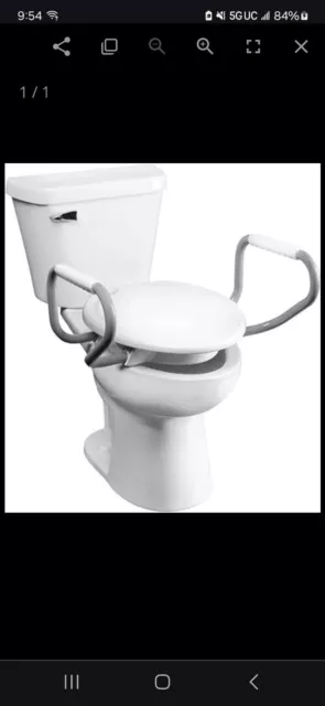 BEMIS Clean Shield 3" Elevated Toilet seat with Support Arms ROUND White