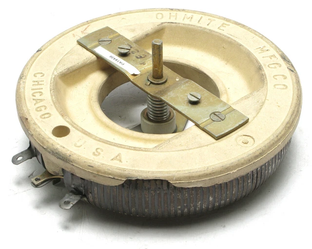 Ohmite Model T Spec.19607 750W 25ohm 5.47 Amp Rheostat