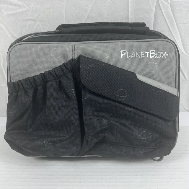 PLANETBOX Rover Acero Inoxidable Metal 5 Compartimentos LONCHERA Negro Bento Caja