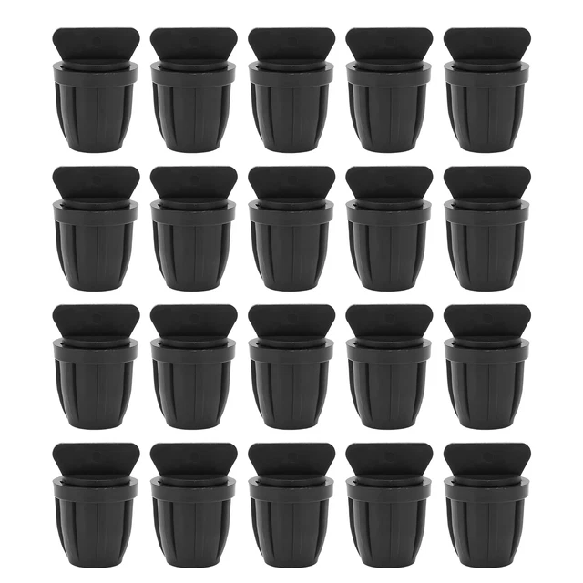 20PCS 8/11 Hose End Plug With Lock Drip Barbed End Plug For Drip Irrigation Tubi