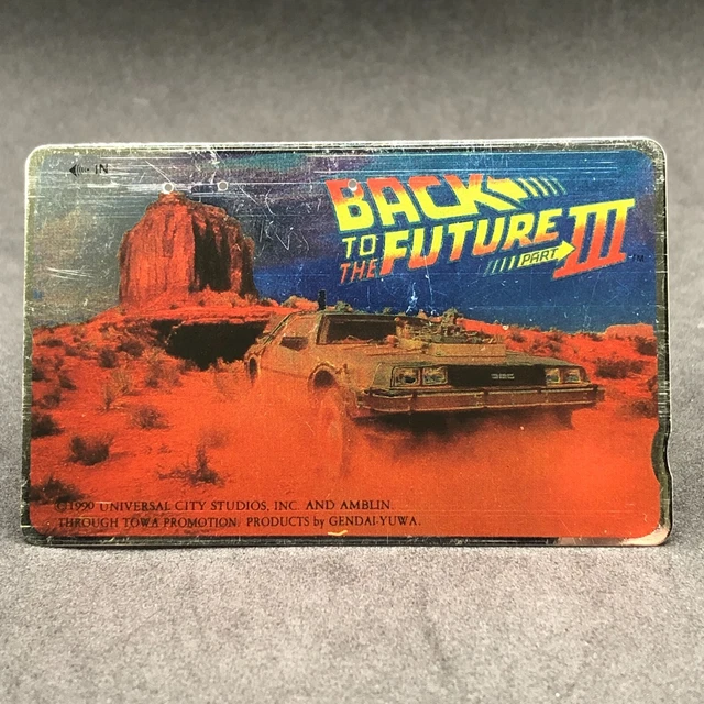 Back To The Future 3 Movie Universal Studios Amblin Phone Telephone Card Japan
