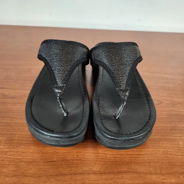 Fitflop Womens Size 8 Black DL9-090 Slip On Thong Sandal Flip Flops 3