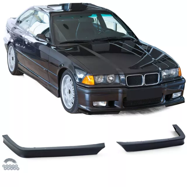 Seitenleisten Türleisten Satz Set für E36 Coupe Cabrio schwarz 6 teilig  passend für passend für E36, 3er, Coupe/ Cabrio,1992 - 1998