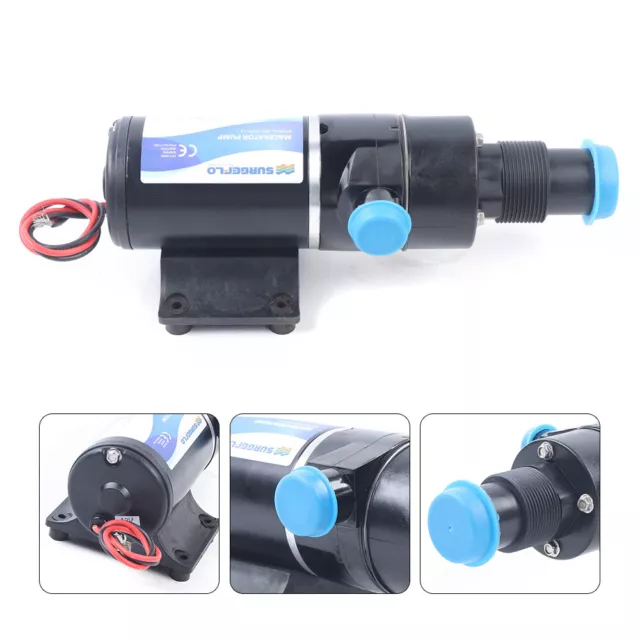 12V Marine Macerator Single Suction Water Waste Pump Boat Toilet RV Camper USA