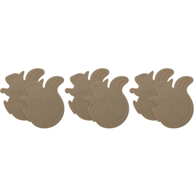 6 un. almohadillas antideslizantes para tazas de té alfombras protectoras almohadillas antideslizantes para el hogar