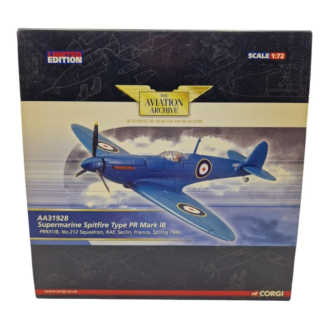 Oxford Diecast 1/72 – Spitfire Mk.I – 92 Sq. 1940 – AC001 – Occasion